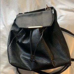 Snakeskin convertible backpack/purse